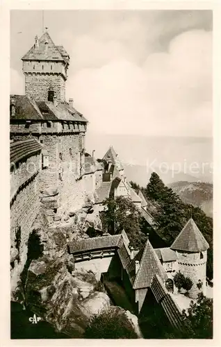 AK / Ansichtskarte Haut Koenigsbourg_Hohkoenigsburg Les Soubassements Haut Koenigsbourg