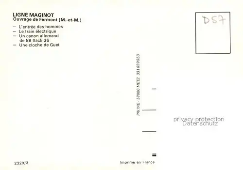 AK / Ansichtskarte Fermont_Montigny sur Chiers_54_Meurthe et Moselle Ligne Maginot Ouvrage de Fermont 