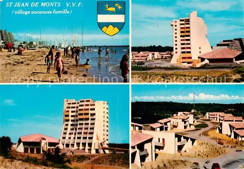 AK / Ansichtskarte St Jean de Monts_85_Vendee Le VVF et la plage 