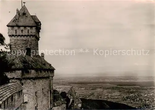 AK / Ansichtskarte Haut Koenigsbourg_Hohkoenigsburg Chateau Le Donjon Haut Koenigsbourg