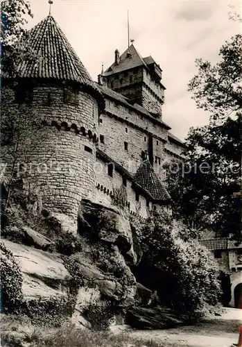 AK / Ansichtskarte Haut Koenigsbourg_Hohkoenigsburg Le Chateau Defenses de l entree Haut Koenigsbourg