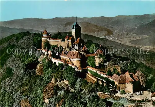 AK / Ansichtskarte Haut Koenigsbourg_Hohkoenigsburg Le Chateau Vue aerienne Haut Koenigsbourg