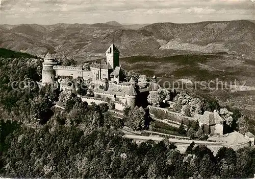 AK / Ansichtskarte Haut Koenigsbourg_Hohkoenigsburg Le Chateau Vue aerienne Haut Koenigsbourg