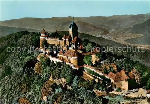 AK / Ansichtskarte Haut Koenigsbourg_Hohkoenigsburg Le Chateau Vue aerienne Haut Koenigsbourg