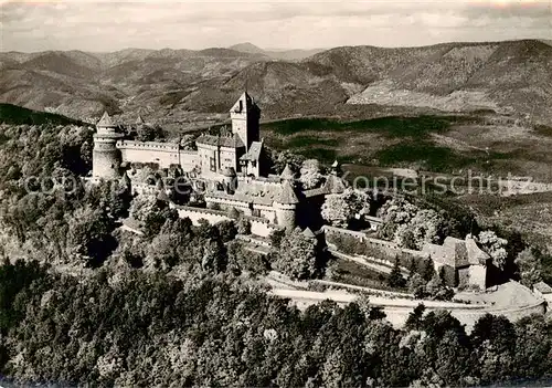 AK / Ansichtskarte Haut Koenigsbourg_Hohkoenigsburg Le Chateau Vue aerienne Haut Koenigsbourg
