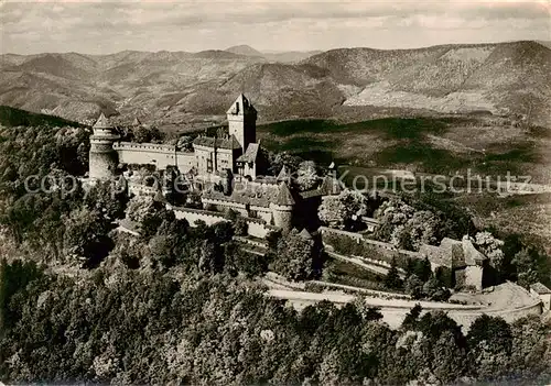 AK / Ansichtskarte Haut Koenigsbourg_Hohkoenigsburg Le Chateau Vue aerienne Haut Koenigsbourg