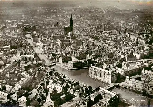 AK / Ansichtskarte Strasbourg_67_Alsace Vue aerienne 