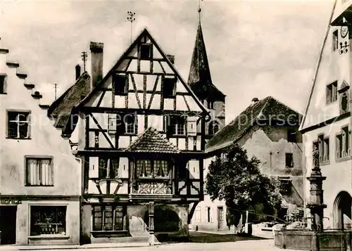 AK / Ansichtskarte Turckheim_Haut_Rhin La Place La Fontaine Turckheim_Haut_Rhin