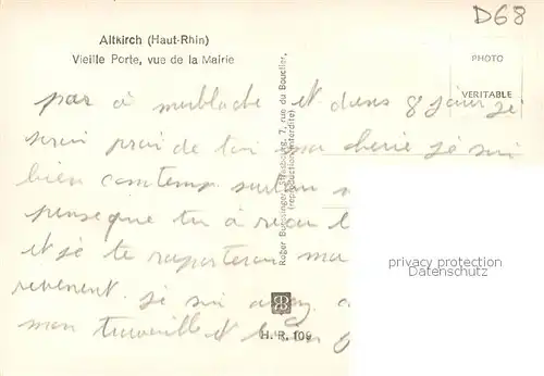 AK / Ansichtskarte Altkirch_Elsass Vieille Porte vue de la Mairie Altkirch Elsass