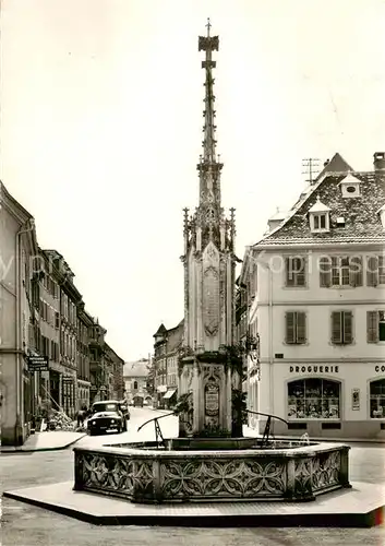 AK / Ansichtskarte Altkirch_Elsass Fontaine de la Vierge Altkirch Elsass