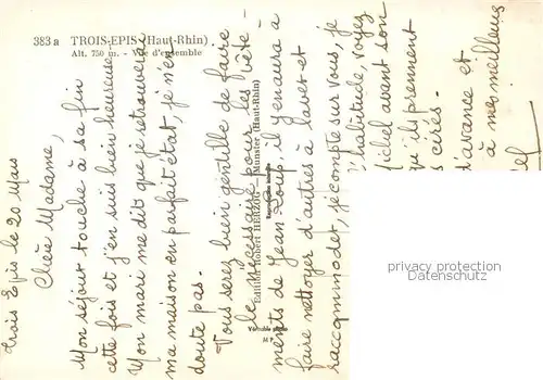 AK / Ansichtskarte Trois Epis_Drei aehren Vue d ensemble Trois Epis Drei aehren