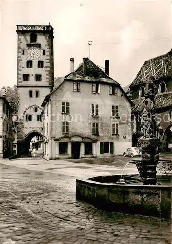 AK / Ansichtskarte Ribeauville_Haut_Rhin_Alsace_68 La Tour des Bouchers La Fontaine 