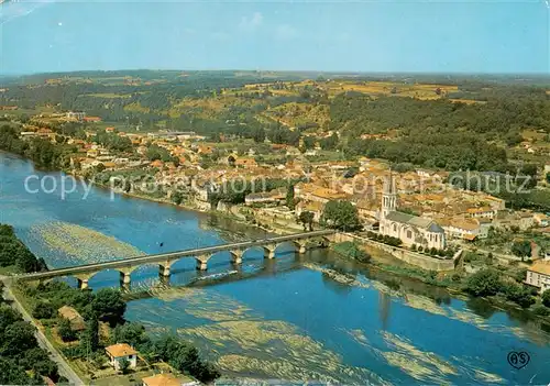 AK / Ansichtskarte Lalinde Vue generale panoramique et la Dordogne Lalinde