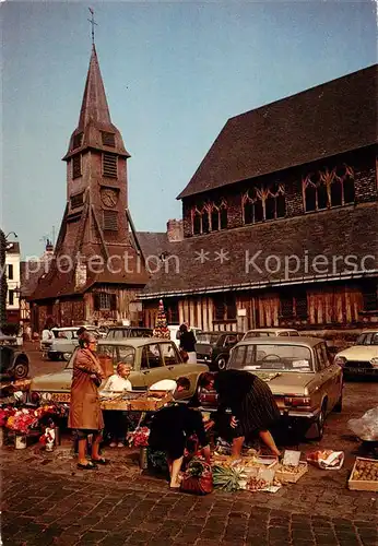 AK / Ansichtskarte Honfleur La clocher et lEglise Sainte Catherine Honfleur