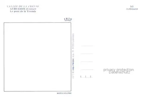 AK / Ansichtskarte Aubusson_Creuse Le pont de la Terrade Aubusson Creuse