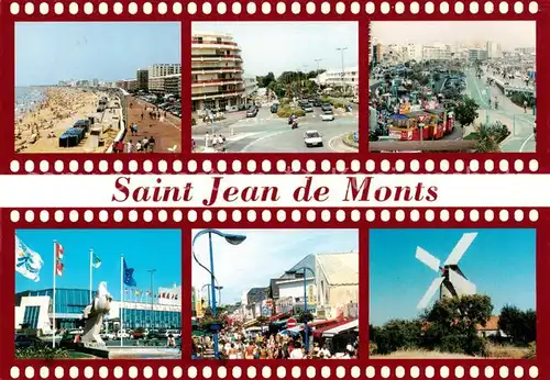AK / Ansichtskarte Saint Jean de Monts Esplanade Palais des Congres Rue Pietonne Maoulin de Raire Saint Jean de Monts