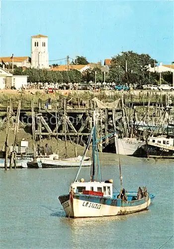 AK / Ansichtskarte L_Aiguillon sur Mer Port sur le Lay et clocher L_Aiguillon sur Mer