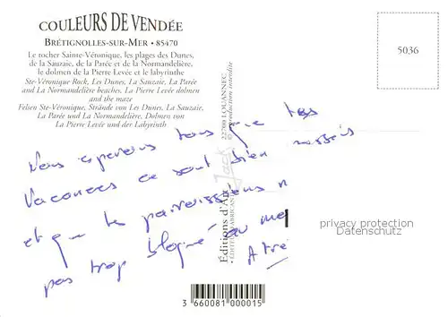 AK / Ansichtskarte Bretignolles sur Mer Vue partielle Bretignolles sur Mer