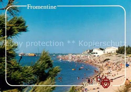 AK / Ansichtskarte Fromentine_85_Vendee La Plage Le Remblai 