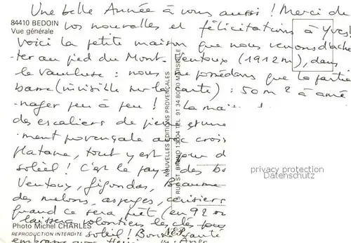 AK / Ansichtskarte Bedoin Vue d ensemble Bedoin