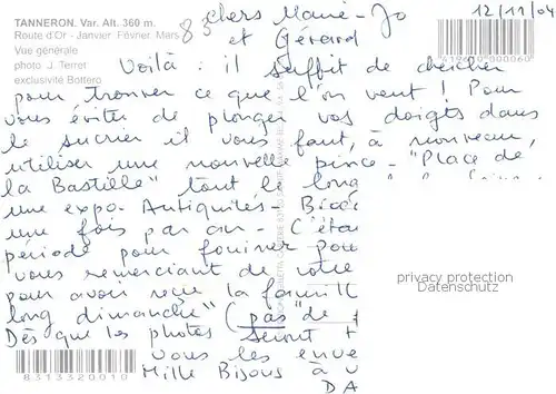 AK / Ansichtskarte Tanneron_83_Var Route dOr Vue generale 