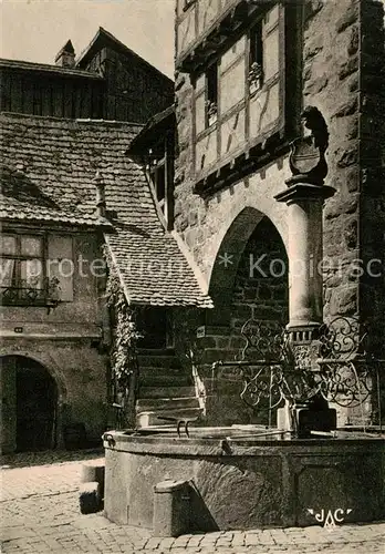 AK / Ansichtskarte Riquewihr_Haut_Rhin la Fontaine et le Dolder Riquewihr_Haut_Rhin