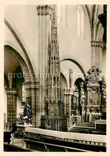 AK / Ansichtskarte  Fritzlar Kirche der Ehem Benediktinerabtei Sakramentshaus Ende 15 Jhdt Fritzlar