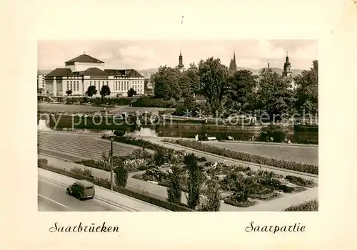 AK / Ansichtskarte  Saarbruecken Saarpartie Saarbruecken