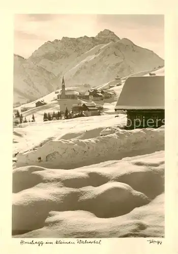 AK / Ansichtskarte  Hirschegg_Kleinwalsertal_Vorarlberg Winteridyll Hirschegg_Kleinwalsertal