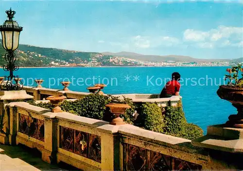 AK / Ansichtskarte 73826293 Trieste_Triest_IT Parco di Miramare Schlossterrasse Panorama 