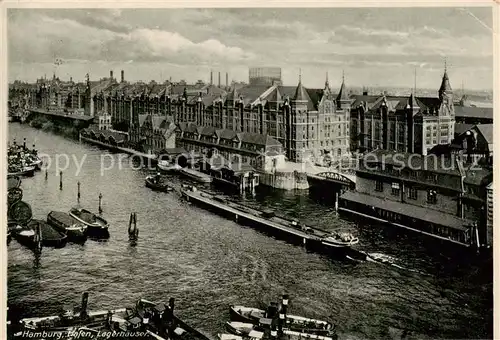 AK / Ansichtskarte 73826314 Hamburg Lagerhaeuser am Hafen Hamburg