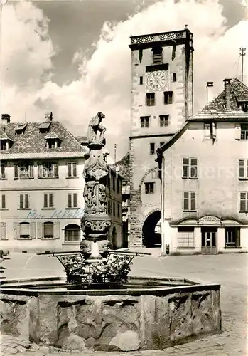 AK / Ansichtskarte Ribeauville_Haut_Rhin_Alsace_68 Vieille fontaine et la Tour des Bouchers 
