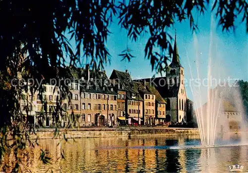 AK / Ansichtskarte Strasbourg_67_Alsace Ill Quai des pecheurs Eglise Saint Guillaume 
