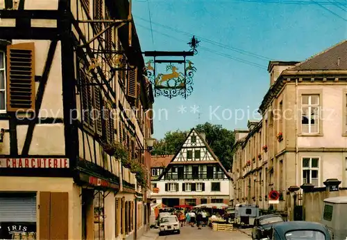 AK / Ansichtskarte Bouxwiller_Saverne Rue du Canal Altstadt Fachwerkhaeuser Bouxwiller_Saverne