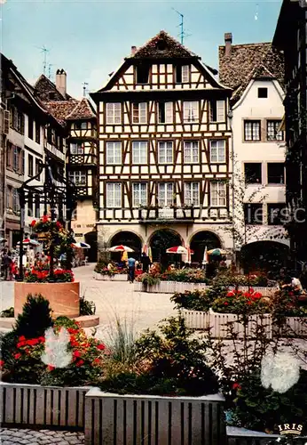 AK / Ansichtskarte Strasbourg_67_Alsace Place du Marche aux Cochons de Lait Fachwerkhaeuser Altstadt 