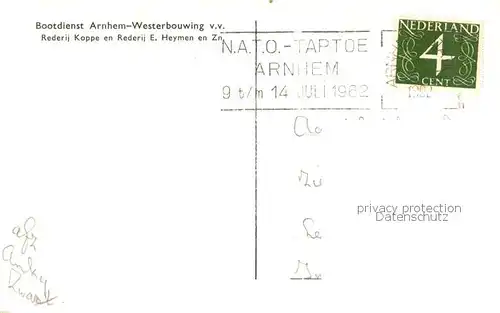 AK / Ansichtskarte  Dampfer_Binnenschifffahrt MS Koningin Wilhelminz Arnhem  