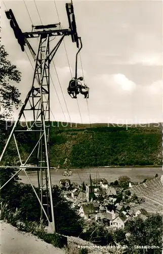 AK / Ansichtskarte  Sessellift_Chairlift_Telesiege Assmannshausen a. Rh. 