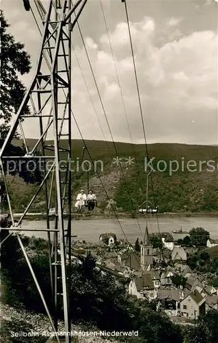 AK / Ansichtskarte  Sessellift_Chairlift_Telesiege Assmannshausen Niederwald  