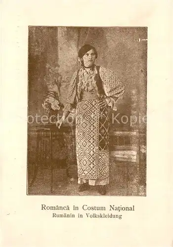 AK / Ansichtskarte  Trachten_Rumaenien  Romanca in Costum National Romania 