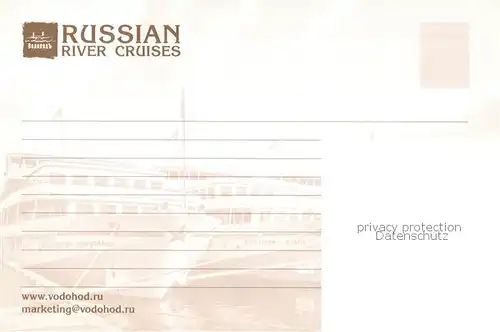 AK / Ansichtskarte  Dampfer_Binnenschifffahrt Russian River Cruises  