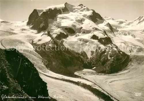 AK / Ansichtskarte  Gletscher Gletscherwelt am Monte Rosa 