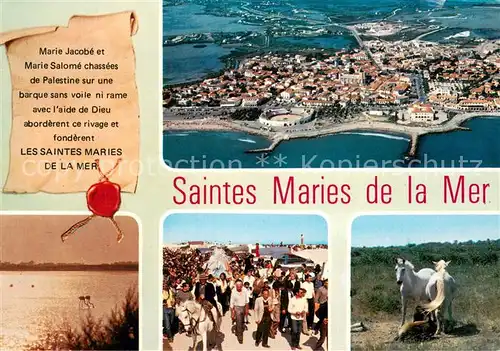 AK / Ansichtskarte 73826443 Chronik-AK Saintes Maries de la Mer  
