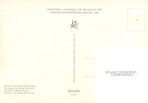 AK / Ansichtskarte  Exposition_Universelle_Bruxelles_1958 Pavillon von Gross Britannien 