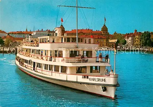 AK / Ansichtskarte  Dampfer_Binnenschifffahrt MS Karlsruhe Konstanz Bodensee  