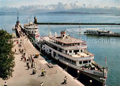 AK / Ansichtskarte  Dampfer_Binnenschifffahrt Konstanz Bodensee MS Austria 