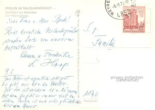 AK / Ansichtskarte  Dampfer_Seitenrad Attersee MS Unterach 