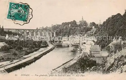 AK / Ansichtskarte Dinan_22_Cotes d_Armor Vue generale prise du Saut a l Ane