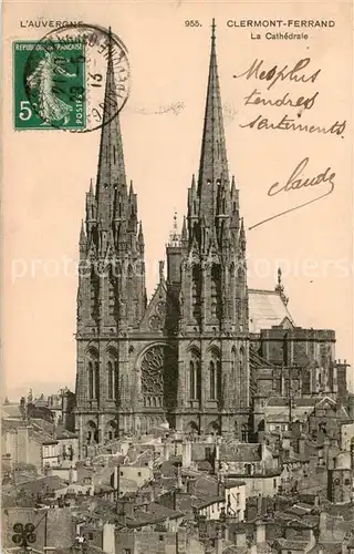 AK / Ansichtskarte Clermont__63 Ferrand La Cathedrale 