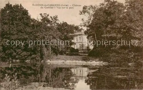 AK / Ansichtskarte St Denis de Cabanne_42_Loire Chateau du Gatelier Vue sur le parc 