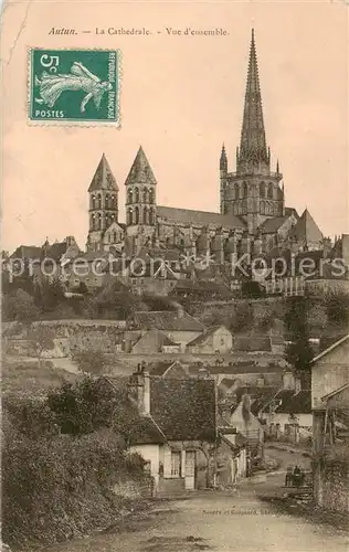AK / Ansichtskarte Autun_71 La Cathedrale Vue d ensemble 